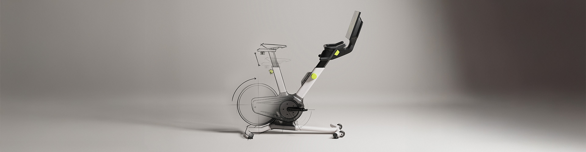 early concept for smart exercise bike